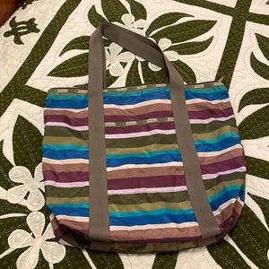 Lesportsac Striped Tote